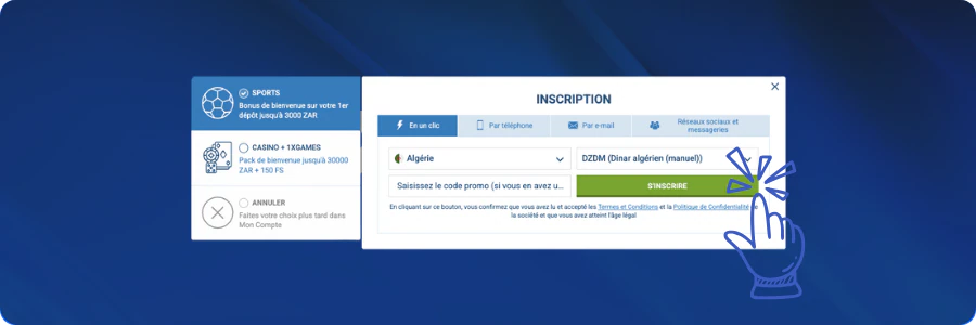 Connexion compte personnel 1xBet