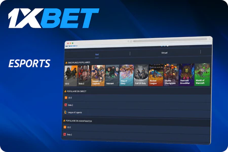 1xBet Algérie paris eSports
