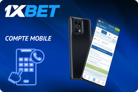 Inscription téléphone mobile 1xBet